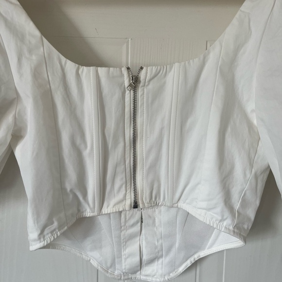 MISSGUIDED White Puff-Sleeve Blouse - Picture 6 of 10